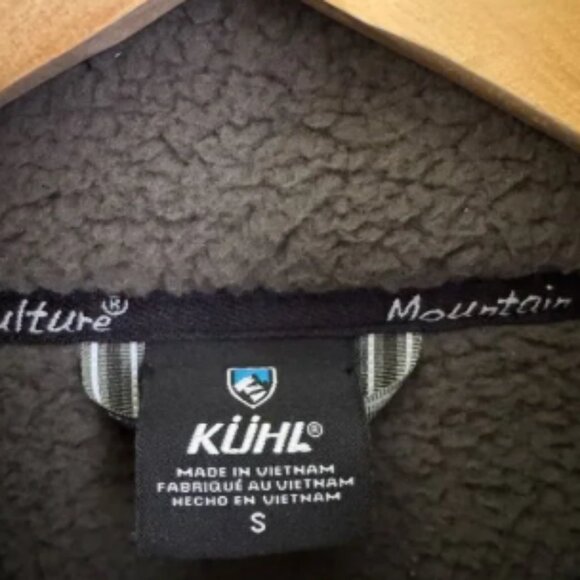 Kuhl Elixir Jacket Womens Size Small Moss Green Fleece Mixed Media Soft Full Zip - Picture 4 of 6